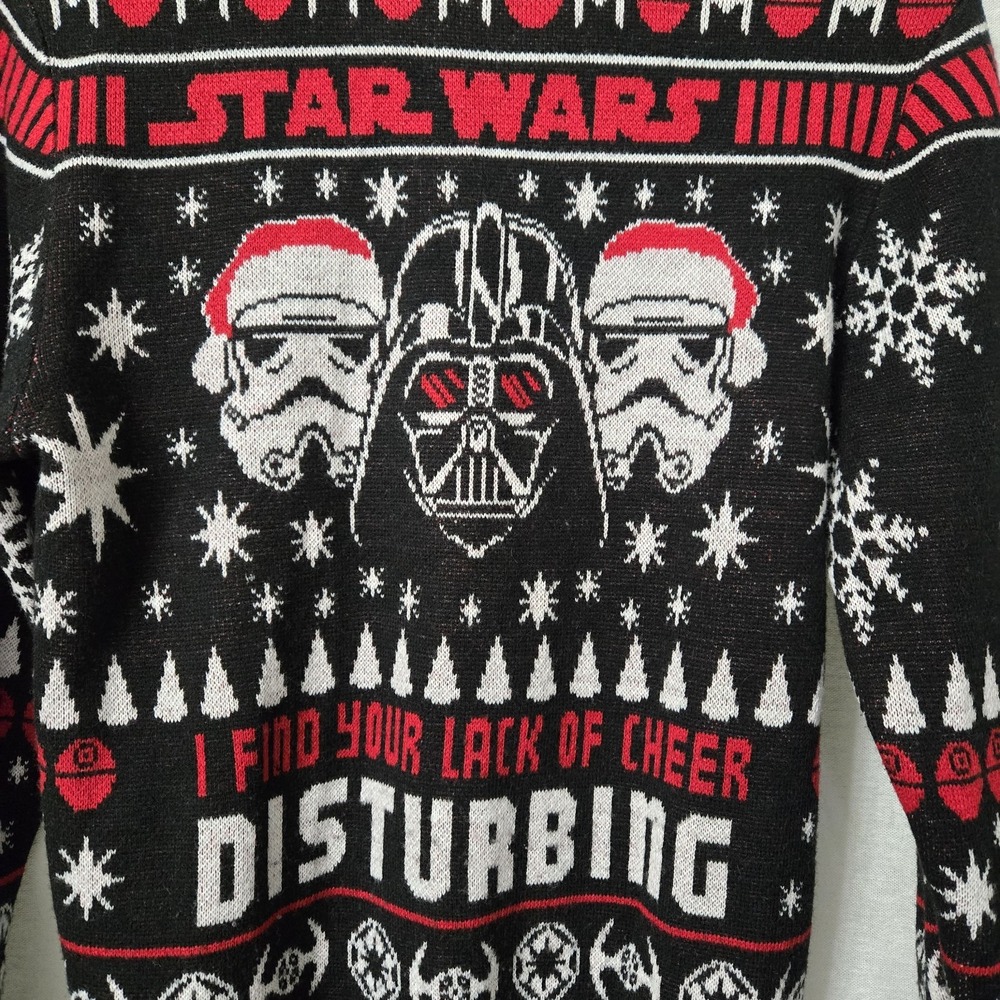 Star Wars Darth Vader Holiday Sweater size‎ S Festive Casual Festive - Picture 2 of 9